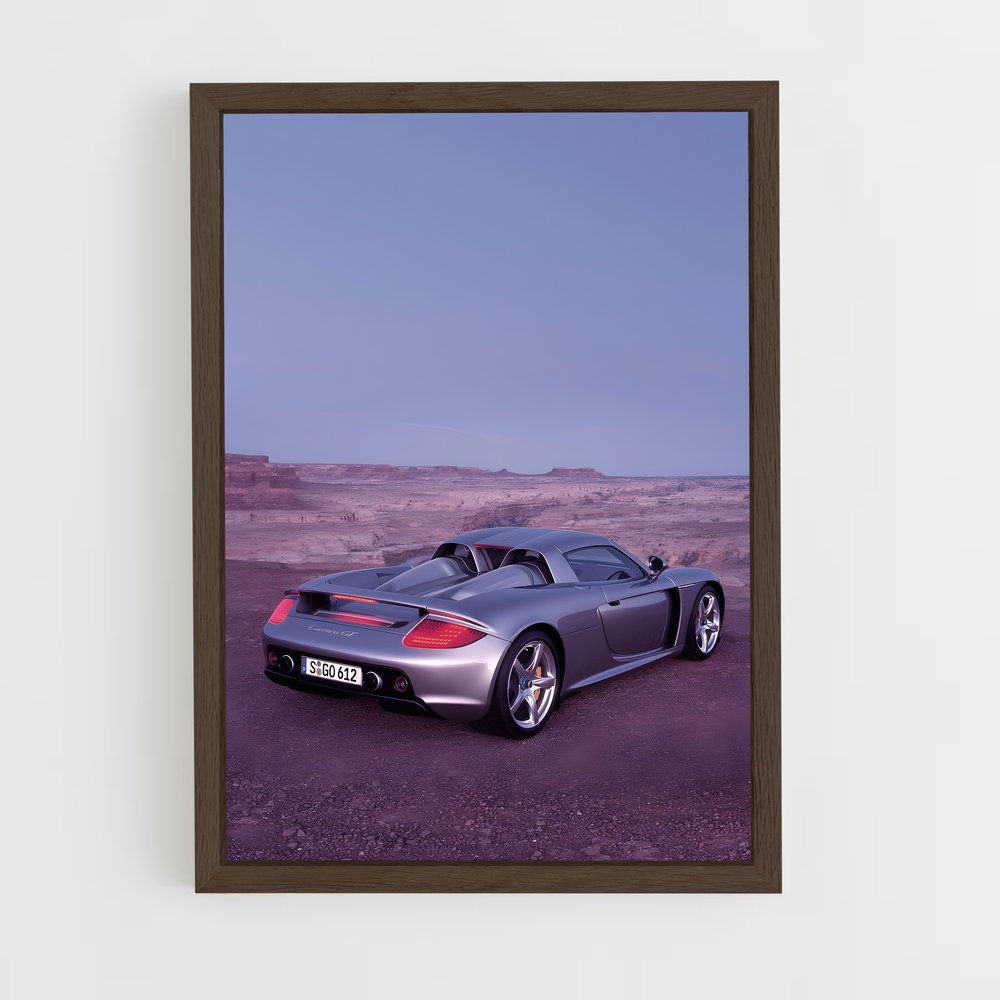 Poster Désert Argenté – affiche Porsche (vue 5)